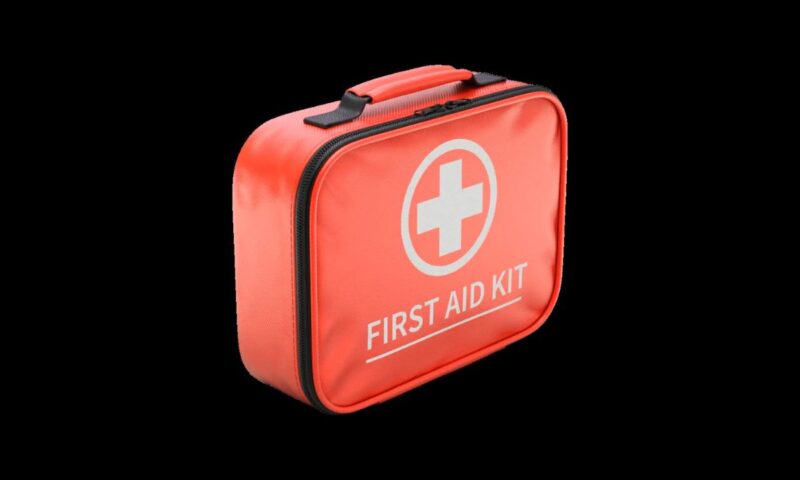 prikaz crvene kutije za prvu pomoć